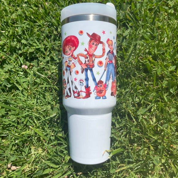 Custom 40 oz Tumbler Walt Disney Toy Story Woody Buzz Brand new double w… - Picture 3 of 9